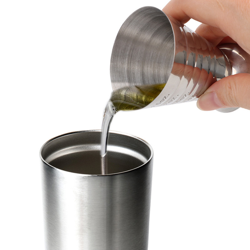 HILIFE bár vegyes italok kiegészítők koktéleszközök, kütyük Rozsdamentes acél bár koktél shaker Jigger mérőpohár 75 ml
