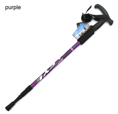 UUS 2023 Outdoor Color alumiiniumsulamist T-käepidemega, värviga matkakepp kolmekepi matkatarbed jalutuskepi kivid