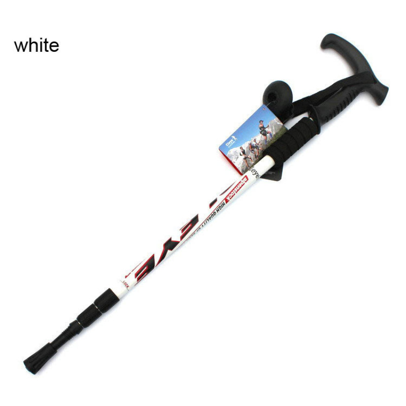 UUS 2023 Outdoor Color alumiiniumsulamist T-käepidemega, värviga matkakepp kolmekepi matkatarbed jalutuskepi kivid