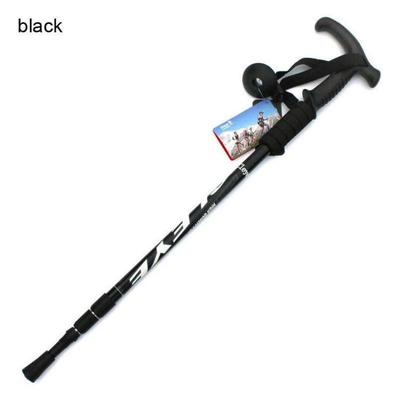 UUS 2023 Outdoor Color alumiiniumsulamist T-käepidemega, värviga matkakepp kolmekepi matkatarbed jalutuskepi kivid