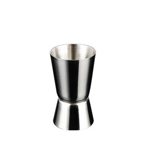 Nerūdijančio plieno kokteilių plaktuvo matavimo puodelis Dviejų šovinių gėrimų spiritinis matuoklis virtuvės prietaisai 15/30 ml arba 25/50 ml