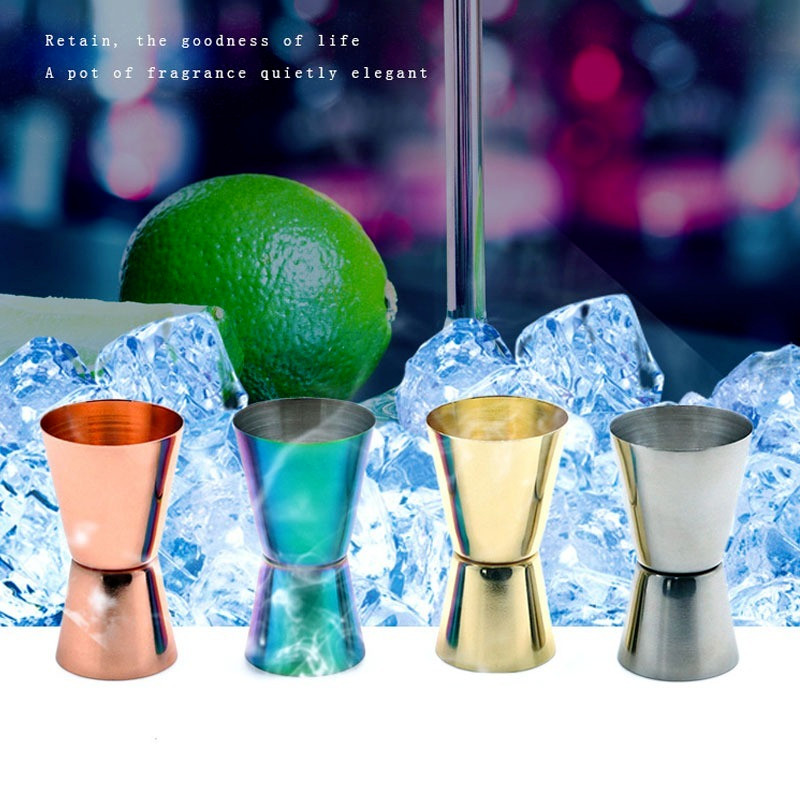 15ml-30ml Cocktail Bar Jigger Ανοξείδωτο ατσάλι Jigger Ιαπωνικής σχεδίασης Double Spirit Measuring Cup Bar Αξεσουάρ Home Bar