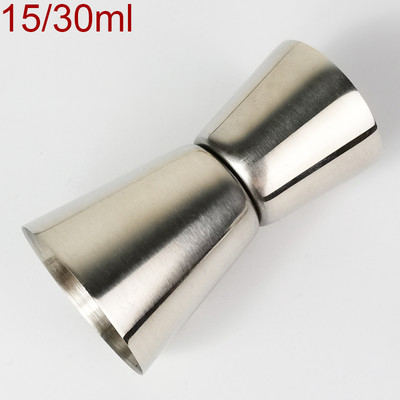 4 spalvų matavimo puodelis 15-30 ml 25-50 ml sidabro juodo rožinio aukso Double Jigger kokteilių gėrimų vyno plaktuvas Nerūdijančio plieno baro priedai