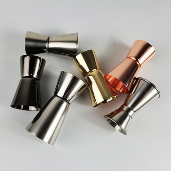 Black Rose Gold Silver Measure Cup 15-30ml 25-50ml Silver Black Rose Gold Double Jigger Cocktail Drink Wine Shaker