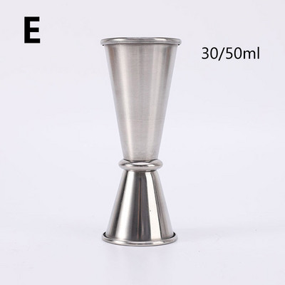 Dvigubo puodelio matavimo puodelis Aukštos kokybės nerūdijančio plieno barmenų kokteilių plaktuvas Matavimo puodelis virtuvės gėrimų baras Mišrūs įrankiai