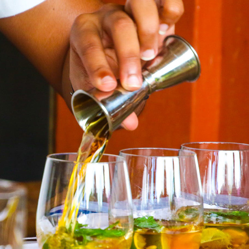 Dvigubo puodelio matavimo puodelis Aukštos kokybės nerūdijančio plieno barmenų kokteilių plaktuvas Matavimo puodelis virtuvės gėrimų baras Mišrūs įrankiai