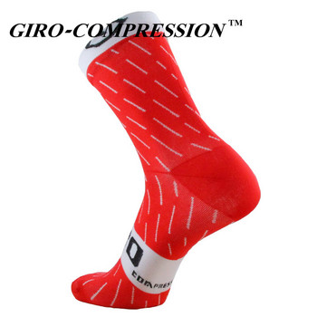 GIRO-COMPRESSION Нови велосипедни чорапи Най-висококачествени професионални маркови спортни чорапи Дишащ велосипеден чорап Състезания на открито Голям размер