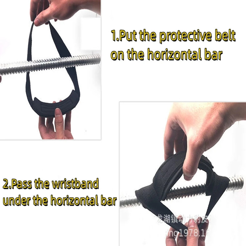 Jõusaali tõsterihmad, kangiga jõutõstmise tõstevöö Fitness Libisemisvastased kätemähised Randmepaelad Fitnessi treeningu abivöö