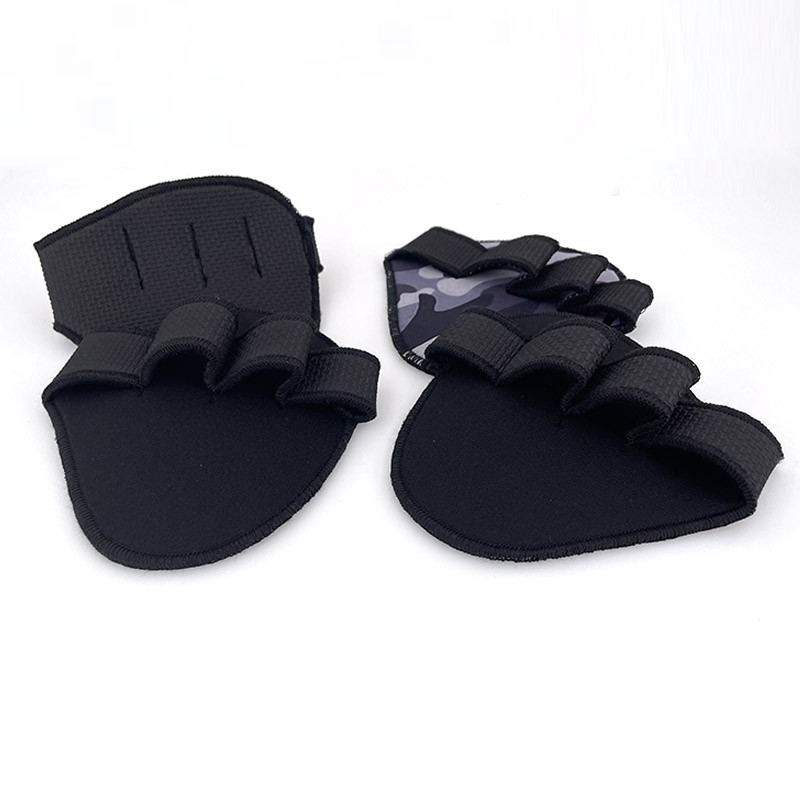 Lifting Hanteliai slydimo pirštinės Unisex Anti Weight Keturių pirštų fitneso pirštinės Rankenos Pagalvėlės Sporto salė Treniruotės Sportas Rankų apsaugai