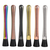 Roostevabast terasest segamispulgad baarisegisti, pika käepidemega isetegemine, jook Mojito kokteil, jääpuuviljapurusti riistvara baari tööriistad