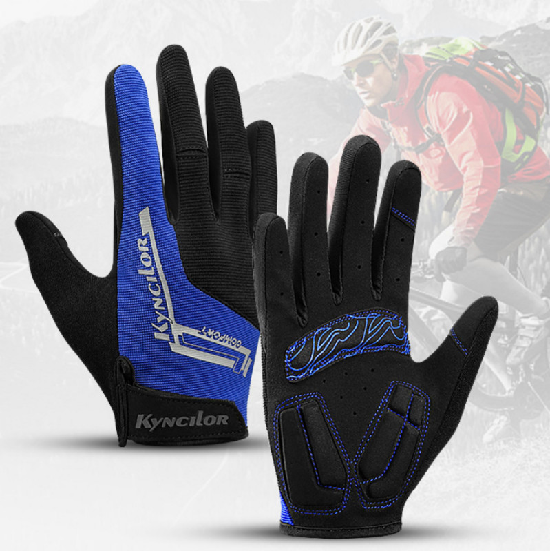 Férfi edzőtermi edzőkesztyű szabadtéri kerékpáros kesztyű csúszásgátló vízálló futókesztyű Sport érintőképernyős kerékpáros kesztyű