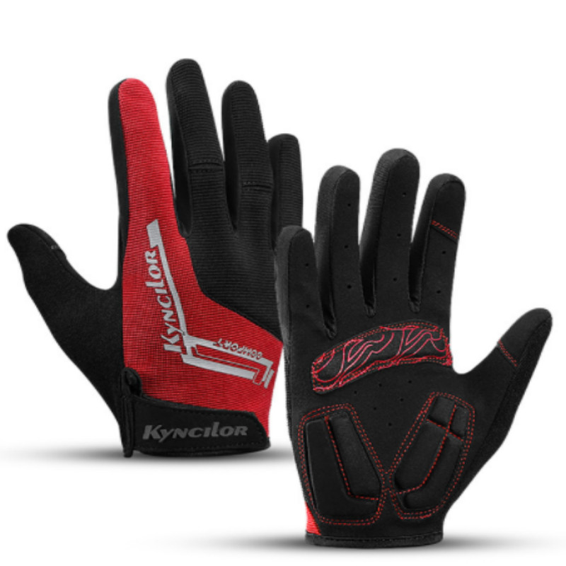 Férfi edzőtermi edzőkesztyű szabadtéri kerékpáros kesztyű csúszásgátló vízálló futókesztyű Sport érintőképernyős kerékpáros kesztyű