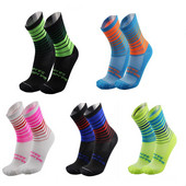 2018 COMPRESSPRINT Vyriškos dviračių kojinės Aukšto elastingumo Minkštos sportinės kojinės Dezodoravimas Kvėpuojantis Kompresinėms kojinėms