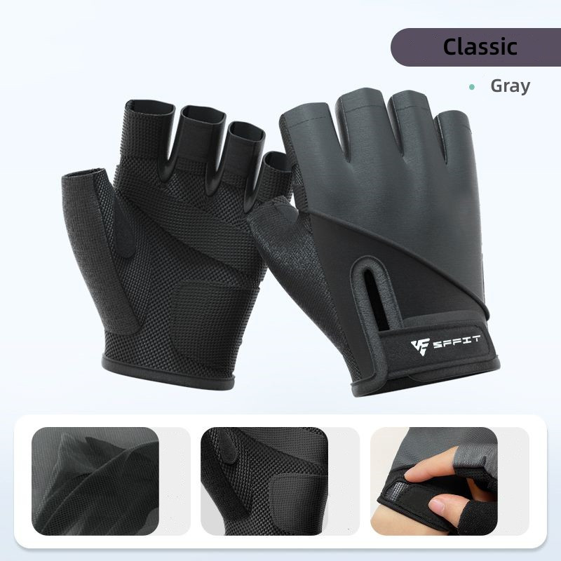 Nyári sportkesztyű Professzionális gym fitness légáteresztő csúszásmentes női félujjas kerékpáros ujjatlan kesztyű