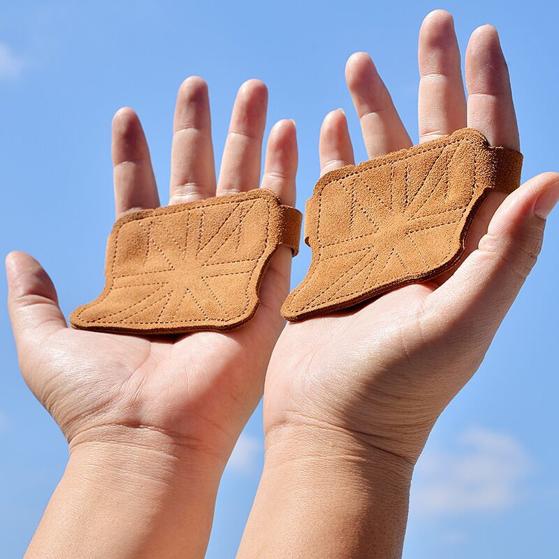 Marhabőr edzőtermi kesztyű markolat csúszásgátló súly erősítő öv emelő párnák holthúzó öv edzés Crossfit fitnesz kesztyű tenyérvédelem