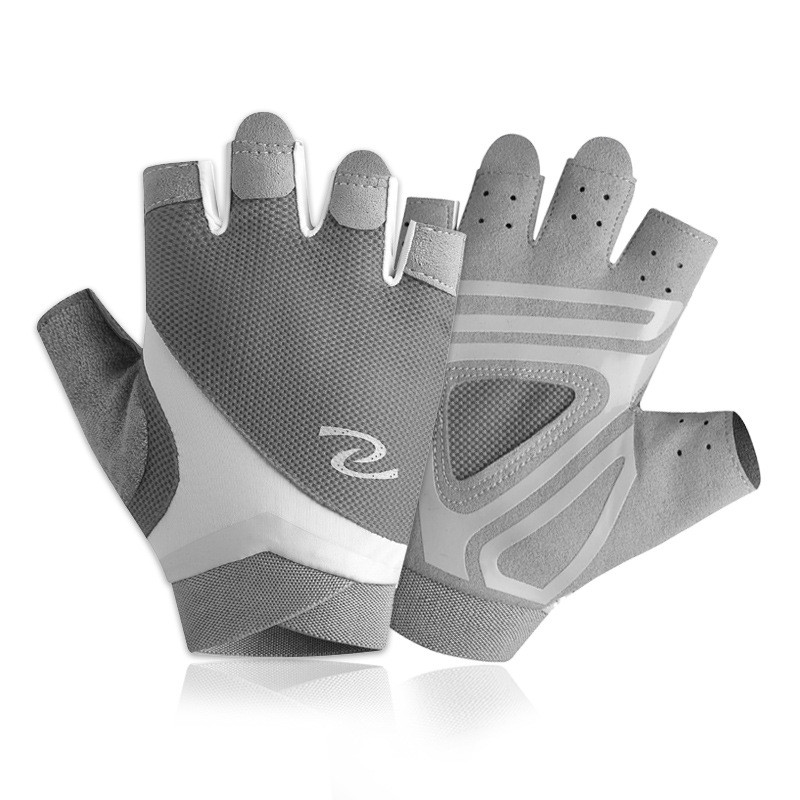 Professionaalsed jõusaali Hantlid Kindad Poolsõrmega Fitness Libisemisvastane Käepide Naiste Meeste Hingavad Jalgrattasõidu Sõrmusteta kindad