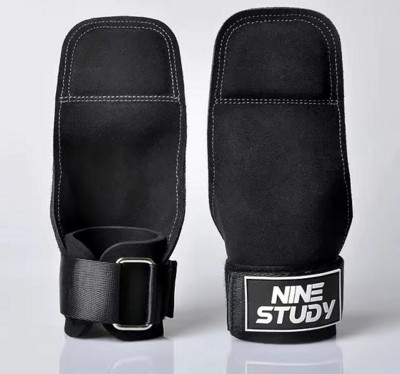 Karvės odos odinės gimnastikos pirštinės Prisitraukimai Kėlimas Gimnastika Crossfit Neslystantis diržas Apvyniojimai Palaiko delnus Apsauginiai įklotai Atsitiktinė spalva