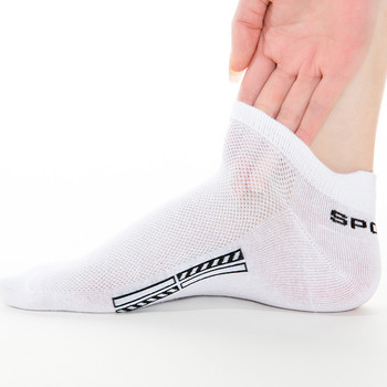 5 чифта памучни къси мъжки чорапи Висококачествени дишащи мрежести глезени Ежедневни спортни меки летни дамски ниски чорапи за мъже