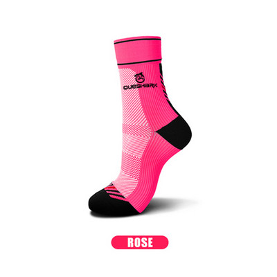 QUESHARK Férfi Női Sportzokni Futás Verseny Kerékpározás MTB Országúti kerékpár kosárlabda labdarúgás futball kompressziós harisnya