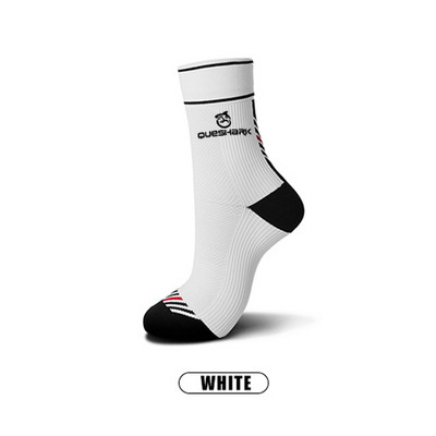 QUESHARK Férfi Női Sportzokni Futás Verseny Kerékpározás MTB Országúti kerékpár kosárlabda labdarúgás futball kompressziós harisnya