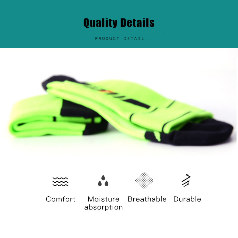 QUESHARK Férfi Női Sportzokni Futás Verseny Kerékpározás MTB Országúti kerékpár kosárlabda labdarúgás futball kompressziós harisnya