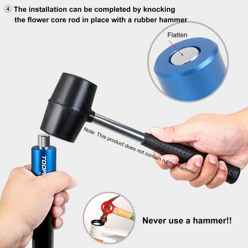 MTB dviračio šakės montuotojas ausinių tvarkyklės įrankis žvaigždės veržlės saulės gėlių vairavimo taisymo įrankiai veržlių nustatymo rinkinys su atsarginiais varžtais