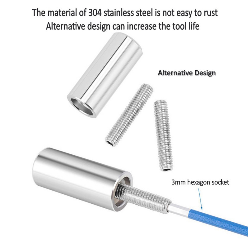 MTB dviračio šakės montuotojas ausinių tvarkyklės įrankis žvaigždės veržlės saulės gėlių vairavimo taisymo įrankiai veržlių nustatymo rinkinys su atsarginiais varžtais