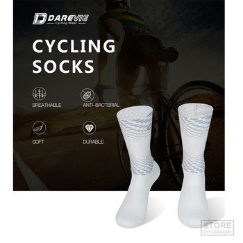 Ανδρικές κάλτσες ποδηλασίας DAREVIE Αντιολισθητικές κάλτσες ποδηλάτου Επαγγελματικές κάλτσες υψηλής ταχύτητας Aero Breathable Racing MTB Road Γυναικείες κάλτσες ποδηλασίας