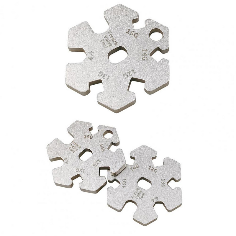 Nerūdijančio plieno dviračio veržliaraktis Nerūdijančio plieno dviračio stipininis veržliaraktis su raktų pakabu, būtinas dviratininkų ratų priežiūros įrankis