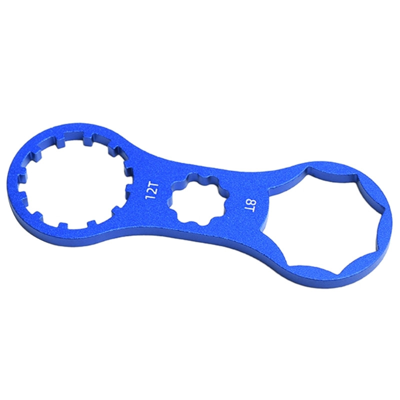 Dvigubos galvutės priekinės šakės dangtelio veržliaraktis dviračiams priekinių šakių dangtelių dviračių šakių remonto įrankis