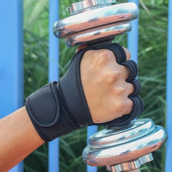 Тренировъчни ръкавици за вдигане на тежести Поддръжка на китката за мъже Жени Спорт Фитнес Бодибилдинг Гимнастика Фитнес зала Бодибилдинг Ръкавици