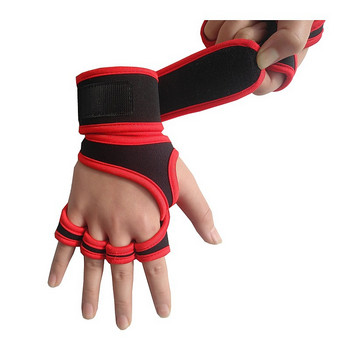 Тренировъчни ръкавици за вдигане на тежести Поддръжка на китката за мъже Жени Спорт Фитнес Бодибилдинг Гимнастика Фитнес зала Бодибилдинг Ръкавици