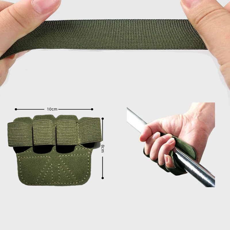 Svorių kilnojimo treniruočių pirštinės Moterys Vyrai Oda Crossfit Gimnastika Apsauga Delnų Apsaugos Pirštinės Delnų Apsauginės Pirštinės