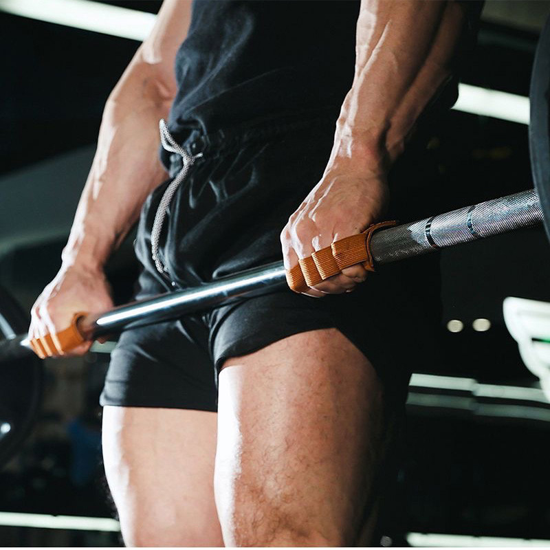 Svorių kilnojimo treniruočių pirštinės Moterys Vyrai Oda Crossfit Gimnastika Apsauga Delnų Apsaugos Pirštinės Delnų Apsauginės Pirštinės