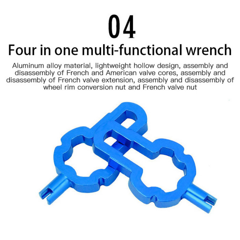 Dviračio „Schrader Presta“ vožtuvo šerdies veržliarakčio įrankis MTB plento dviračių padangos vožtuvo prailginimo nuėmiklis Veržliaraktis padangų taisymo įrankiai