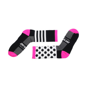 DH SPORTS Personality Велосипедни чорапи Мъже Жени Дишащи компресионни чорапи за бягане Чорапи за шосеен велосипед на открито Аксесоари за велосипеди