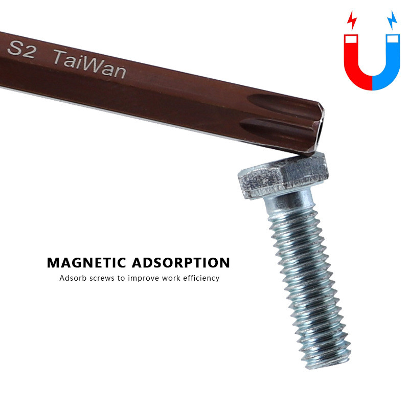 Naujas pailgintas T formos šešiabriaunis veržliaraktis 300/320 mm Torx šešiabriaunis veržliaraktis vidinis veržliaraktis T20-T40 H3-H6 rankinio remonto įrankiai namų automobiliui