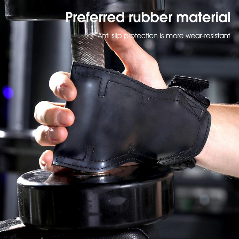 1 pora sunkiosios atletikos treniruočių pirštinių vyrams Moterų kūno rengyba Sportas Kūno formavimas Gimnastika Gimnastika Gimnastika Rankų riešą delnų apsauginės pirštinės