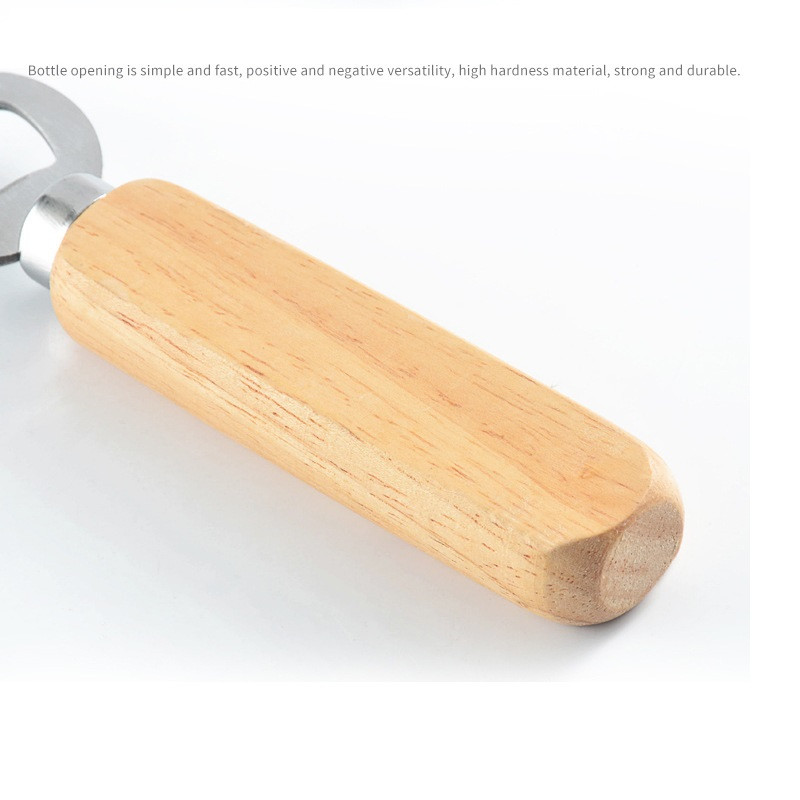 Alaus ąžuolo medinės rankenos butelių atidarytuvas