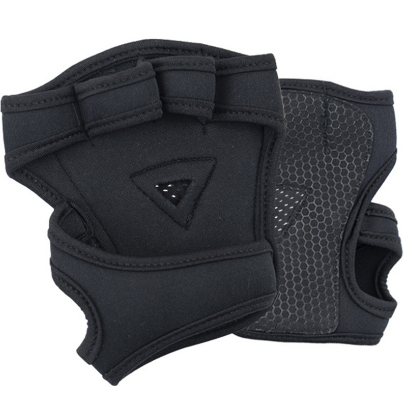 Svorio treniruotės Kryžiaus treniruočių pirštinės atvira nugara atvira pirštų kilnojimo pirštinės be nugaros, neslidžios, kvėpuojančios, skirtos fitnesui MC889