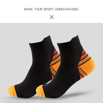 Мъжки чорапи Мрежести дишащи къси ежедневни чорапи Памучни спортни чорапи Комплект чорапи за глезена, абсорбиращи потта