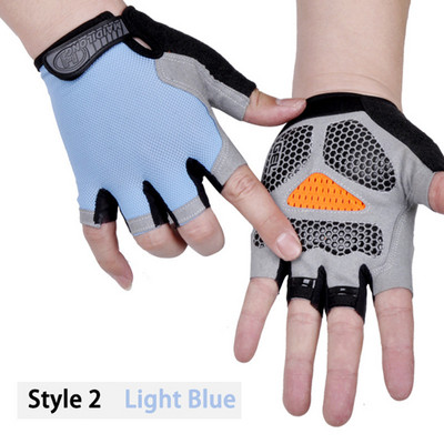 Dviračių pirštinės Vyrai Moteriškos Puspirštinės Pirštinės Kvėpuojančios Sportinės Pirštinės Neslystančios Apsaugos nuo prakaitavimo Apsauginės nuo smūgio Dviračio pirštinės