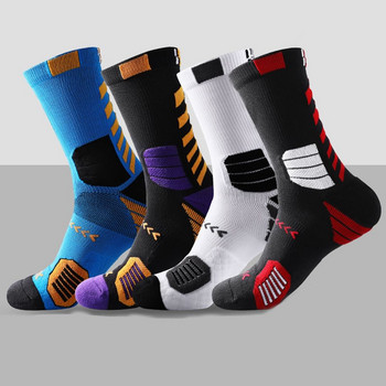Футболни чорапи за бягане Спортно облекло Катерене Колоездене Професионални спортни чорапи Футболни чорапи Колоездене Чорап Мъже Жени