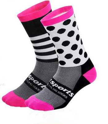 Чорапи DH SPORTS Чорапи за колоездене четири сезона с дълга компресионна тръба велосипед дамски мъжки чорап Crossfit