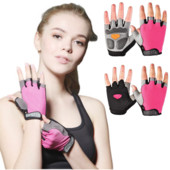 Sport Fitness Glove Meeste/naiste rattakinnas koos lööke neelava geelpadjaga, hingav jõusaali raskuste tõstmiseks, poolsõrmega kinnas