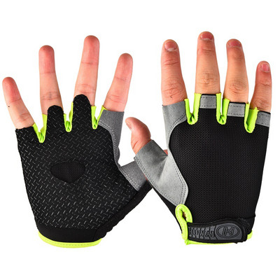 Sport Fitness Glove Meeste/naiste rattakinnas koos lööke neelava geelpadjaga, hingav jõusaali raskuste tõstmiseks, poolsõrmega kinnas