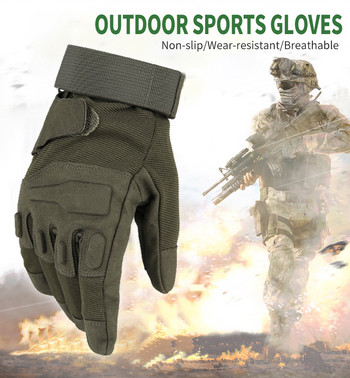 Γάντια χειμερινών σπορ Ανδρικά στρατιωτικά γάντια εξωτερικού χώρου Full Finger Army Tactical Mitens Γάντια ιππασίας ανθεκτικά στη χρήση