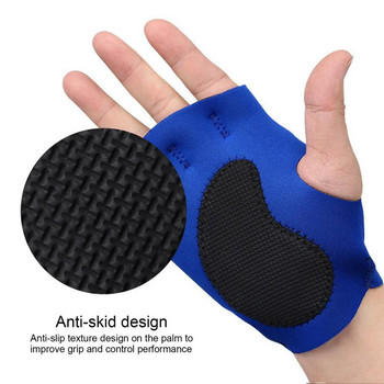 Νέο 1 ζευγάρι Γάντια προπόνησης για άρση βαρών Γυναικεία Ανδρικά Γυμναστήριο Αθλητισμός Body Building Gymnastics Grips Gym Hand Palm Protector Gands