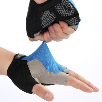 Αντιολισθητικά αναπνέοντα γάντια μισού δακτύλου Αντικραδασμικά γάντια ποδηλασίας Gel MTB Summer Men Fitness Gym Crossfit Αθλητικά γάντια άσκησης