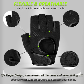 Gym Sport Fitness Gloves Breathable Αντιολισθητικά Γάντια Ανύψωσης Βαρών Άνδρας Γυναίκα Παλάμης Προστατευτικά Γάντια Bodybuilding για βάρη